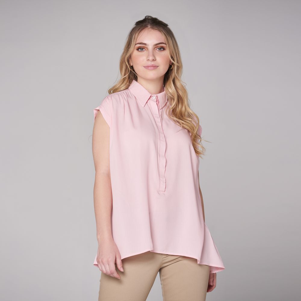 outfit blusa palo de rosa mujer