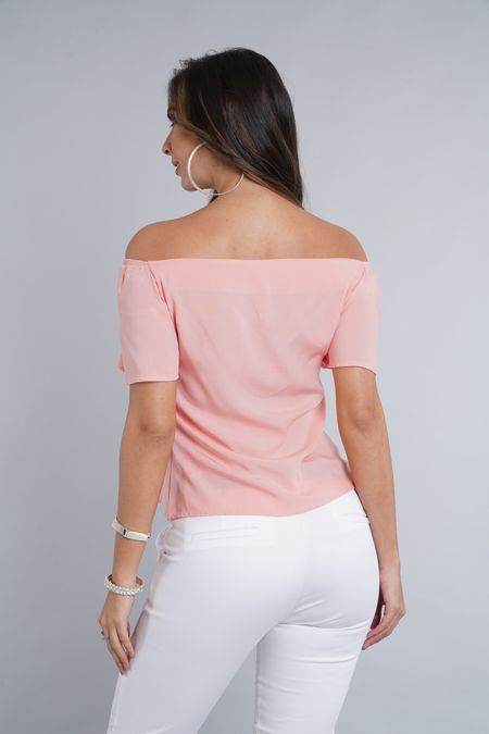 blusa coral para mujer