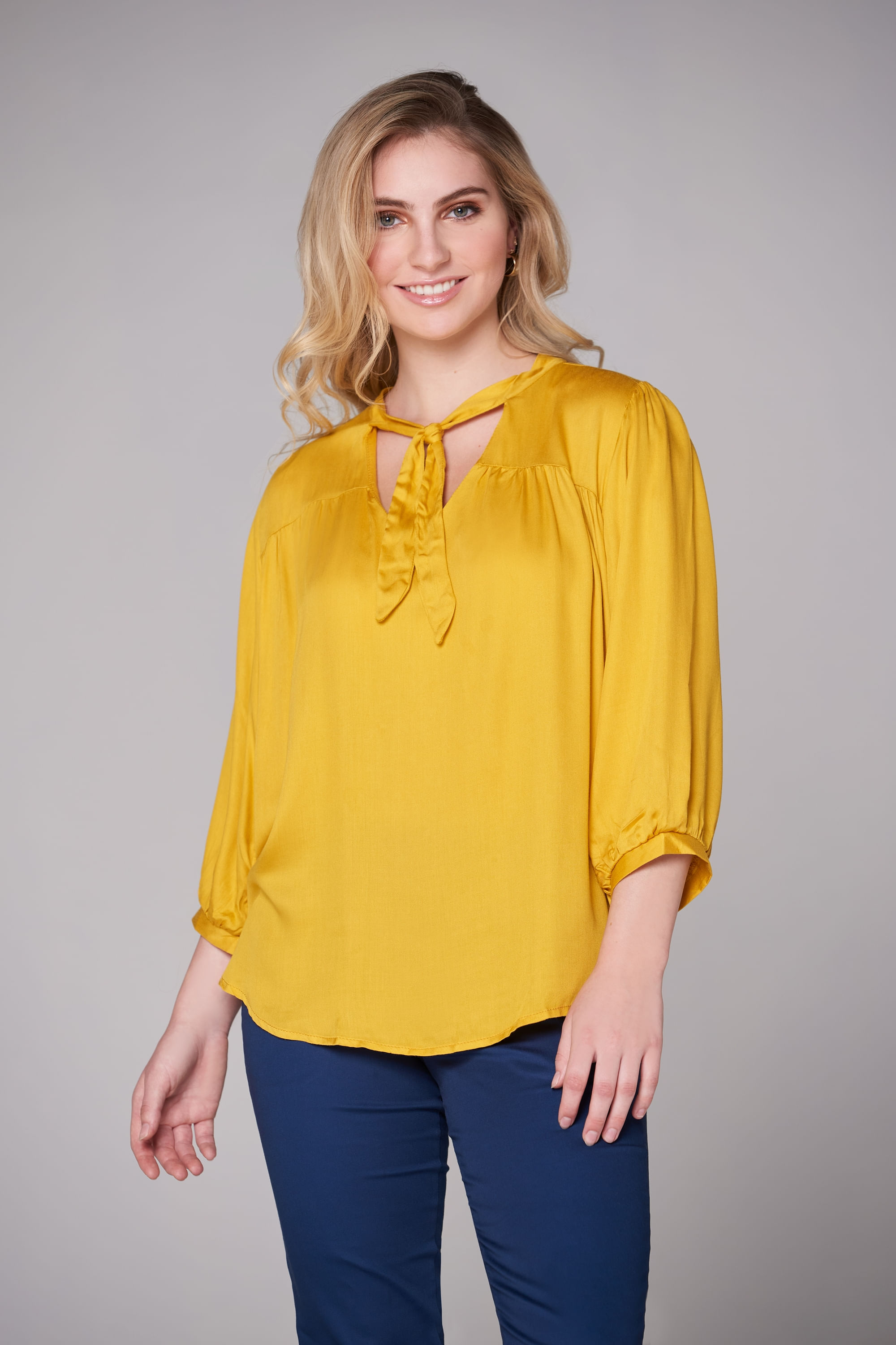 blusas de color amarillo