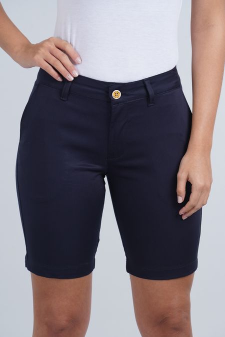 Bermudas azul marino mujer Clearance