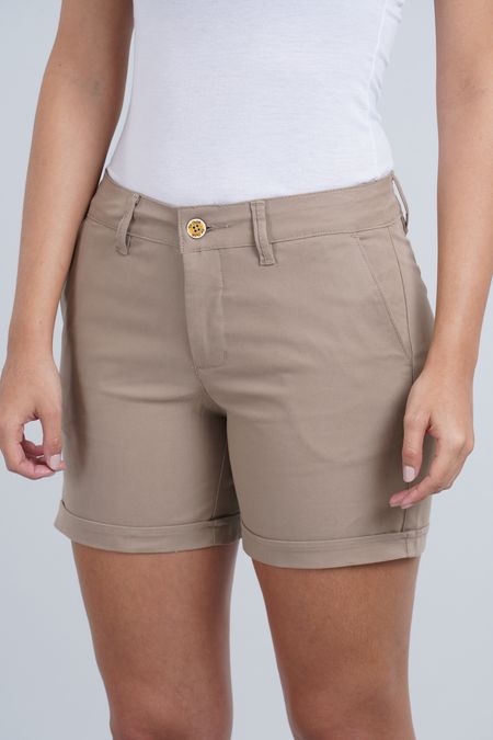 Short kaki mujer Clearance