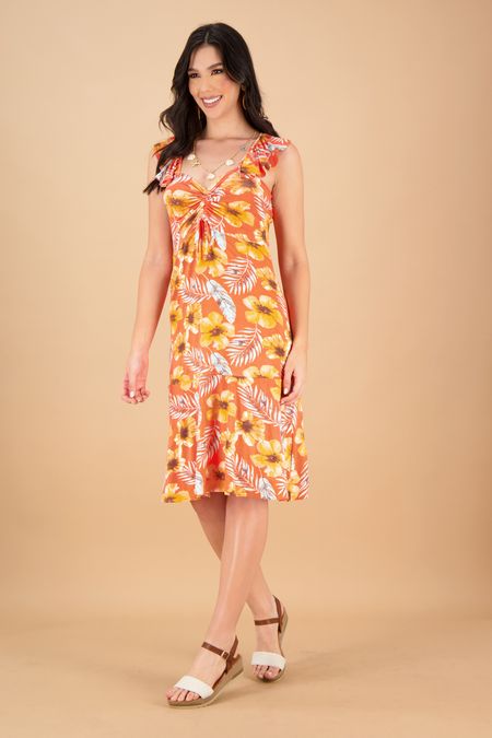 0005303560101033-vestidos-Manga-Sisa-Cuello-en-V-Silueta-Semi-Ajustada-Dama-naranja-v1.jpg