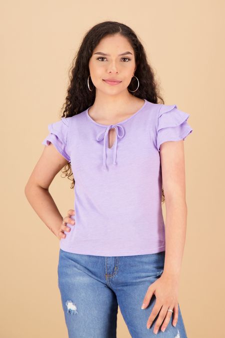 Compra Blusa Para Mujer Color Lila en www.surtitodo.com.co