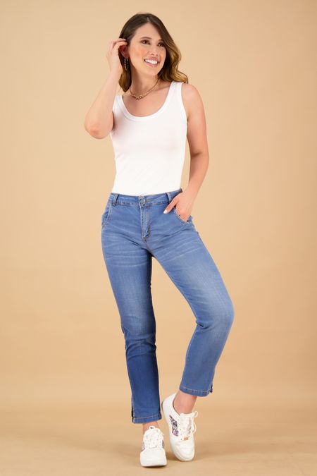 blusas-Manga-Sisa-Cuello-Redondo-Silueta-Ajustada-Dama-azul-02005305317101015-v2
