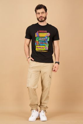 camisetas-Manga-Corta-Cuello-Redondo-Silueta-Amplia-Hombre-negro-0204682C000601003-v2